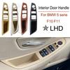 kyapx5 For BMW F10 F11 520d 520i 2011-2013 Car Inner Handle Interior Left Right Driver's Door Panel Pull Trim Cover Beige Black