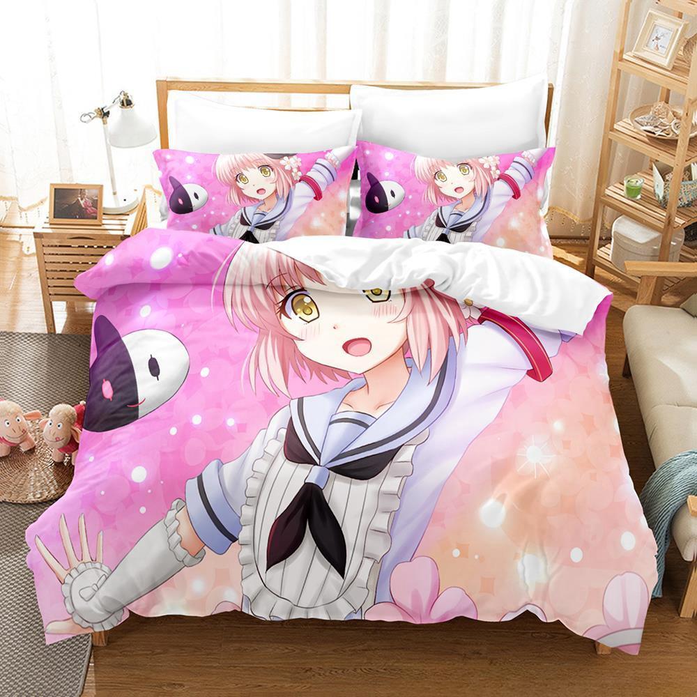 New Anime Magical Girl Raising Project Bedding Set Single Twin Full Queen King Size Bed Set Adult Kid Bedroom Duvet Cover Sets
