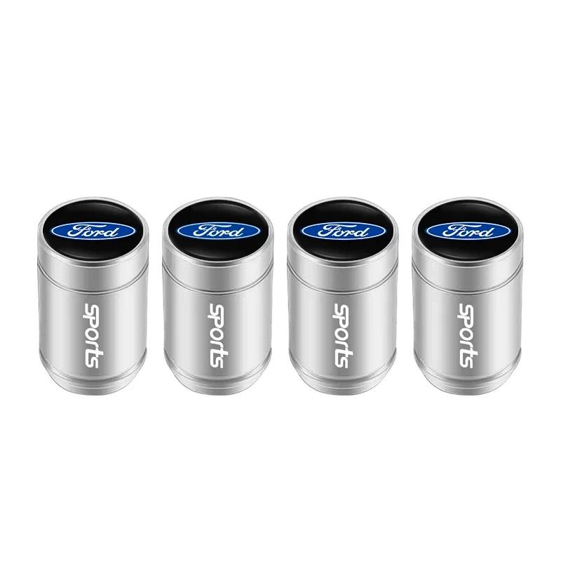 Car Sticker 2026 Ford New 2025 Hot Car Tire Valve Caps Metal Styling Tyre Air Stems Cover For Ford S MAX Ranger Focus Fiesta Mon