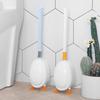 Silicone Duck Toilet Brush Set, Wall-Mounted, No Dead Angles