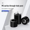 M5 Black Washer Hollow Pass-Through ABS Gasket Spacer, PC Board Isolation, Round Hole Sleeve Insulation Support Post.