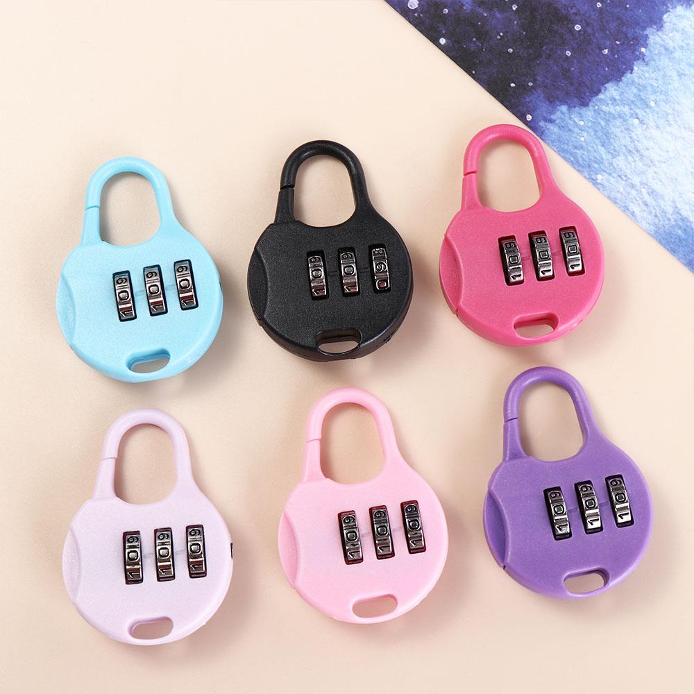 Plastic Password Combination Lock Backpack Padlock Digit Locks Anti-theft Padlock Drawer