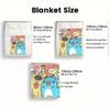 1Pc BugcatCapoo Print Flannel Blanket, High Quality Comfortable for All Seasons, Home Decor, Warmth and Comfort, Perfect for Christmas Gifts