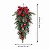 Christmas Upside Down Wreath 60cm Xmas Wreath New Teardrop Wreath  Front Door