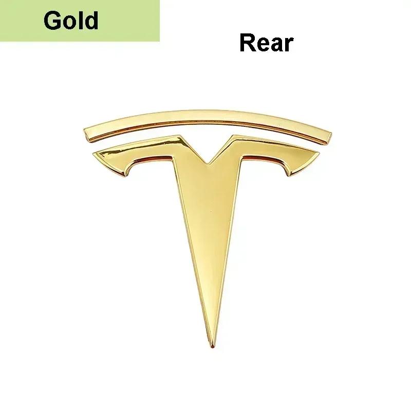 Dla Tesli Model 3 Model Y Stop Cynku Naklejka z Logo na Przednią Maskę Samochodu Stylizacja Emblemat na Tylną Klapę Nadwozia Samochodowego z Promieniem Akcesoria