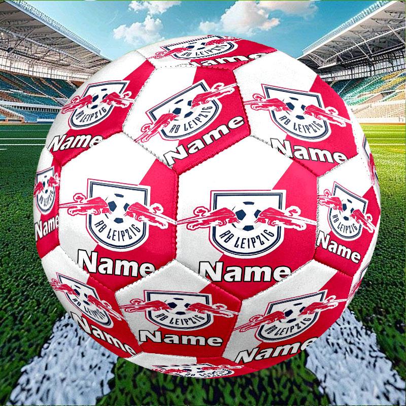 Custom Name Personalized RB Leipzig Print Size 5 Soccer Ball Training & Match Football, for Team, Kicking, Gift for Football Enthusiasts