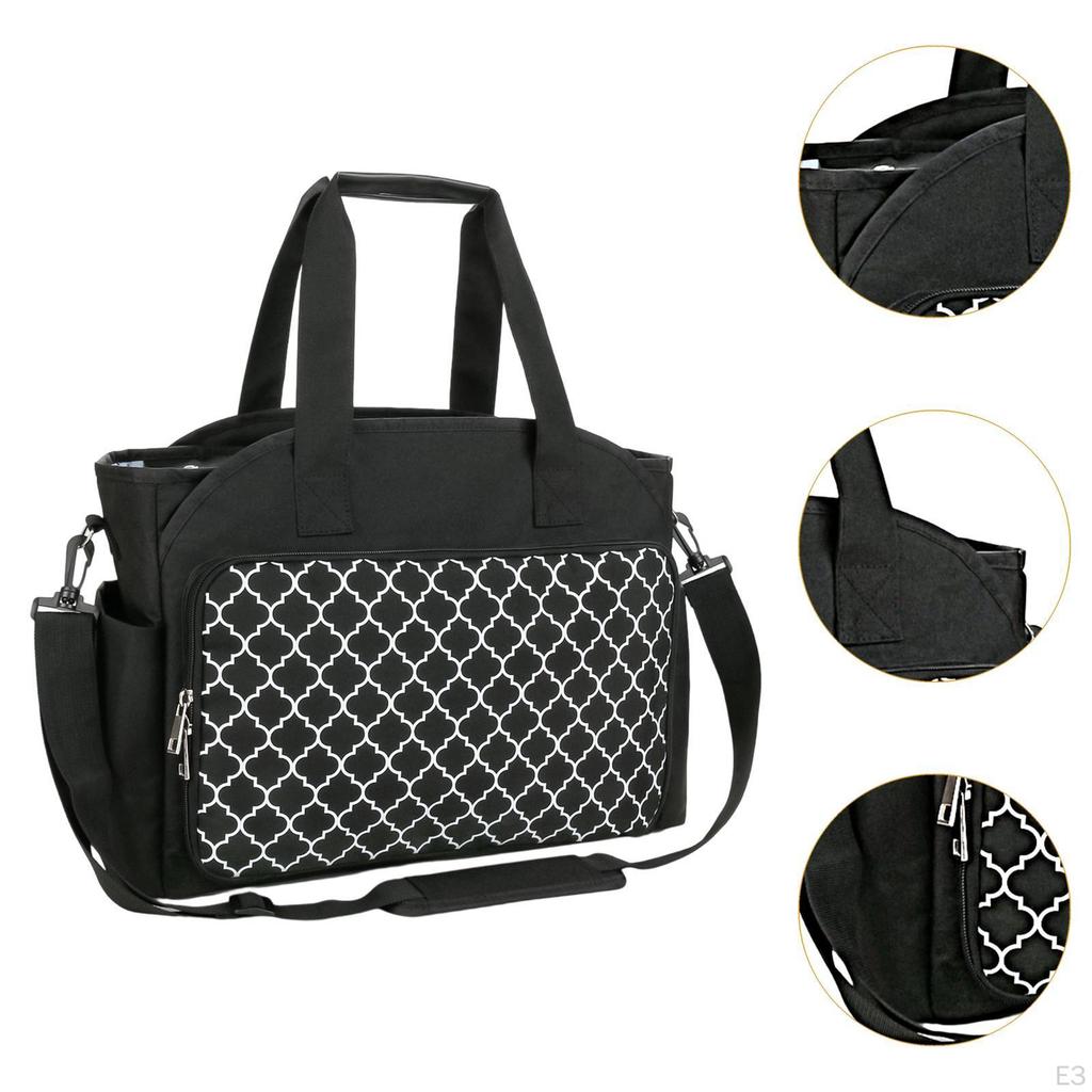 Knitting Tote Bag with Adjustable Strap for Yarn Storage And Crochet Tools