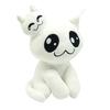 Mewgenics Plüsch Weiße Katze Geist Kuscheltier Puppe, Niedlicher Geist Kätzchen Weiches Plüschtier, Geschenk für Kinder, 20cm