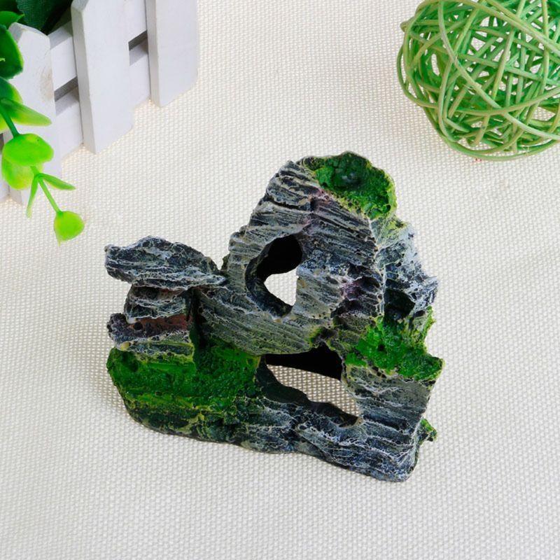 Aquarium Rock Mountain Stone Cave Fish for Tank Decorations Landscape Accessorie
