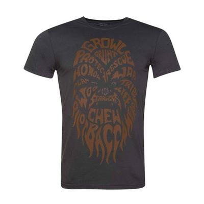 Mens Chewbacca Text T-Shirt