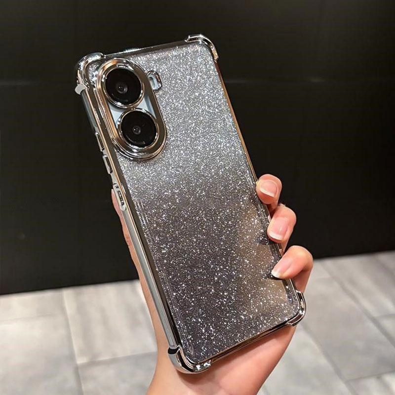 Luksusowe etui na telefon z pełnym brokatem i metaliczną krawędzią dla TECNO SPARK 40 Pro+ 40 Pro 40C Slim Odporny na wstrząsy Bumper