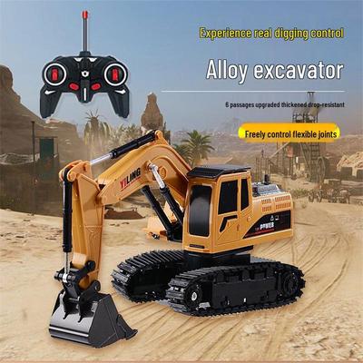 Kinder 11-Kanal Fernbedienung Bagger Spielzeug - Elektrisches Ingenieurfahrzeug