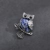 Vintage Cross Owl Crystal Stone Pendant Necklace for Men and Women - Classic Creative Design