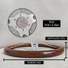 Volante Indy Heritage 350mm 14 Pollici Volante Sportivo da Corsa con Finitura Legno Classica PC-ST54
