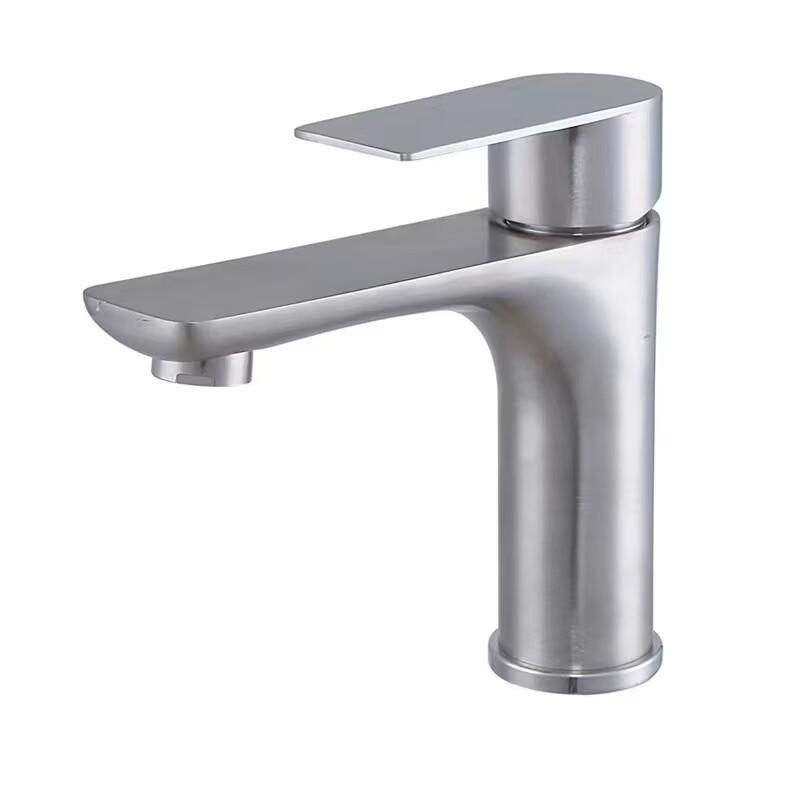TLXT Gunmetal Grey Stainless Steel Basin Faucet