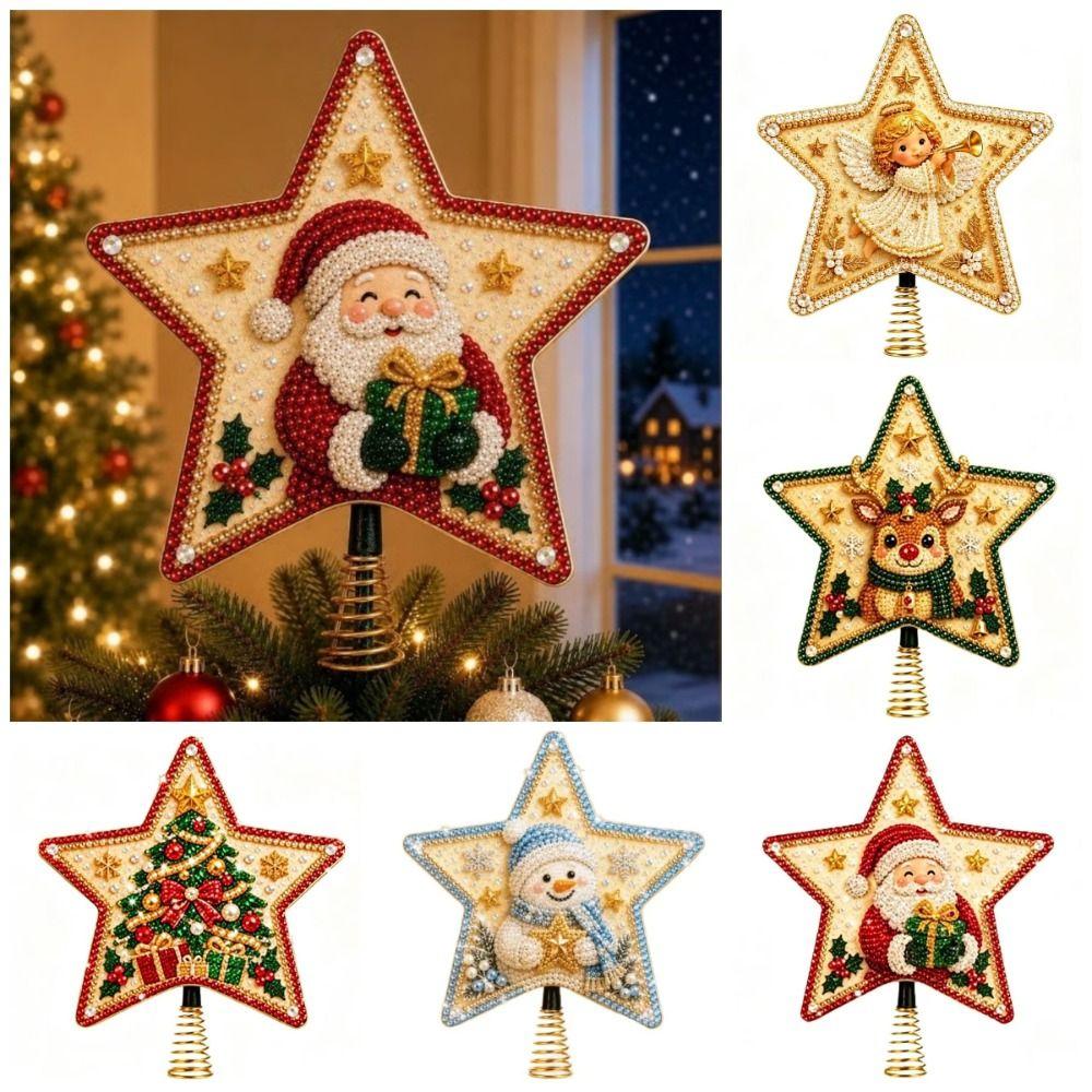Unfinished Christmas  Painting Kit DIY Sparkling Bead Craft Set  Christmas Gift