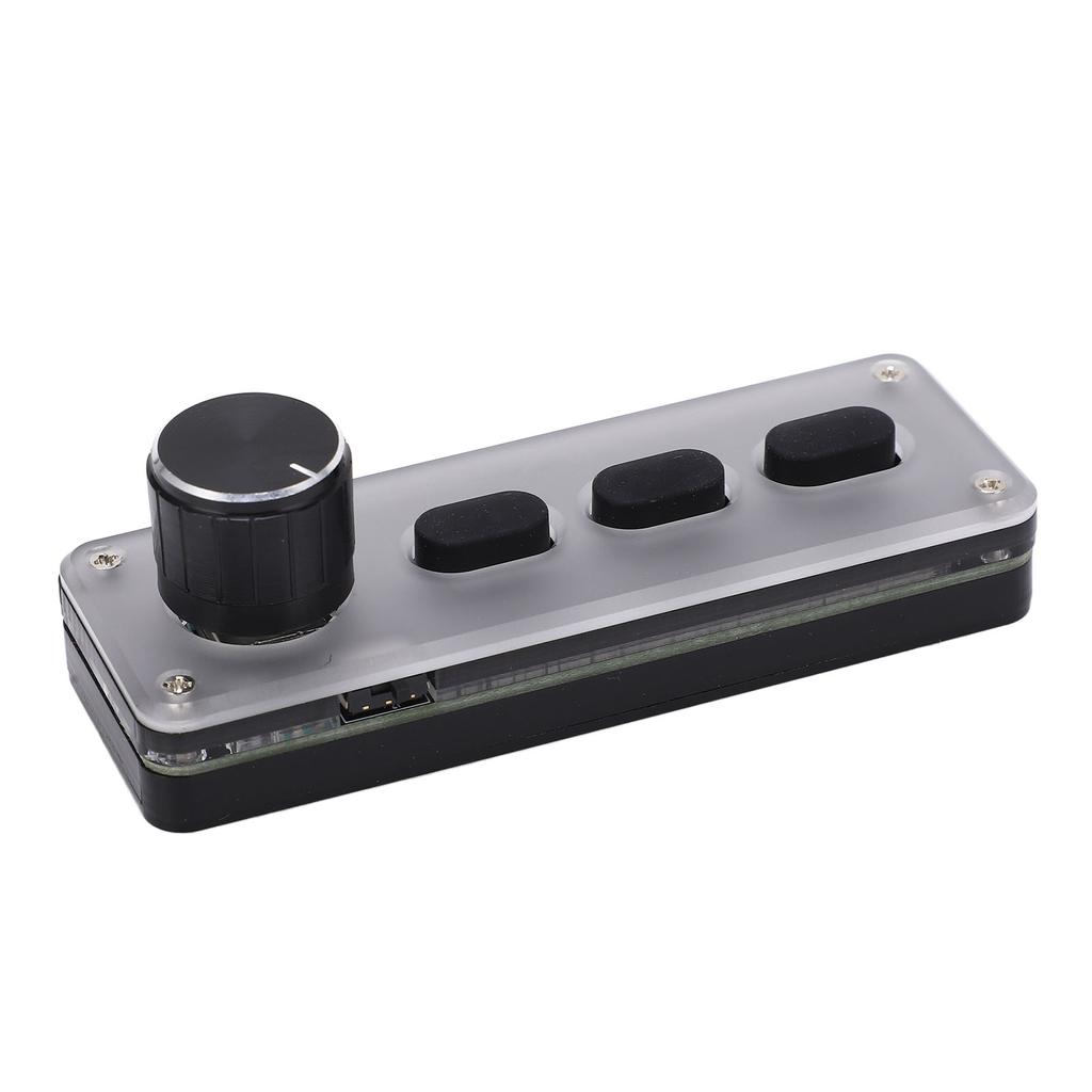 One Handed Mechanical Gaming Keypad 3 Keys Bluetooth Multifunction Plug and Play for Office Gaming