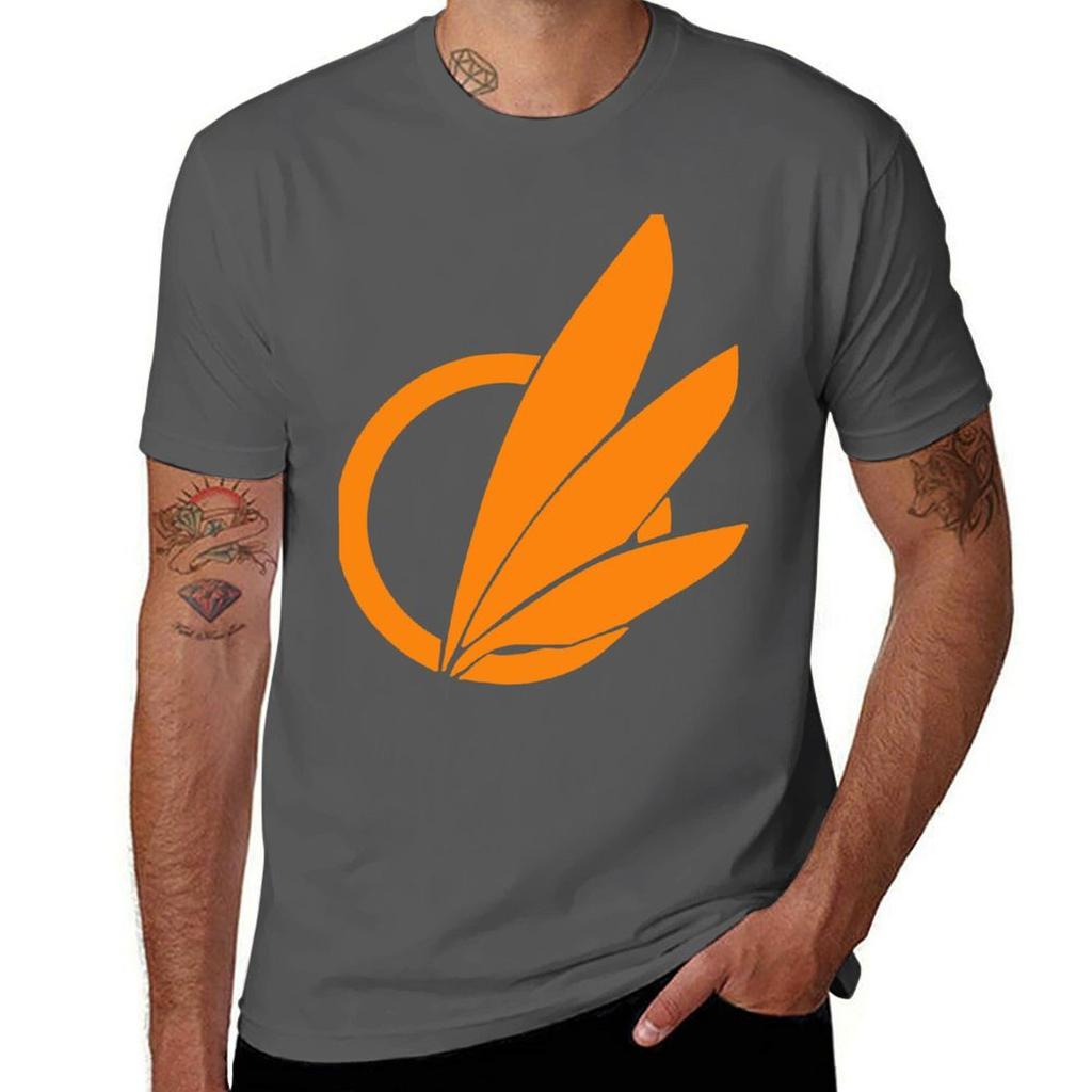 Avali Logo Orange Tshirt Quick Dry Sports Short Sleeve Tee Tshirt