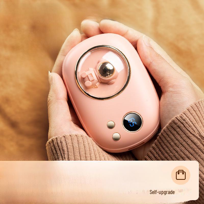 Dual-Purpose 10,000 mAh Hand Warmer with Cross-Border Mini Space Number Display