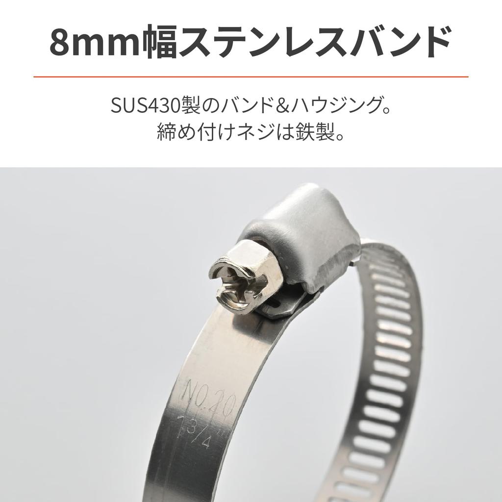 Daytona 65080 Motorcycle/Car Hose Band Stainless Steel For Outer Diameter
