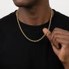 Classic Dainty Gold Color Rope Chain Necklaces for Women Men Chic Twisted Collar Waterproof Stainless Steel Link 2/3/4mm Width