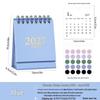 2027 Morandi English Mini Desk Calendar - Simple Style, Portable Desktop Ornament.