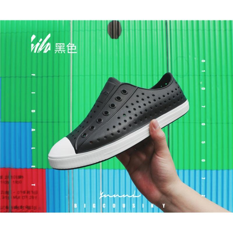 Hole Shoes Men's Bag Head Sandals Wading Beach Hollow Shoes Summer Breathable Non-slip Korean Version