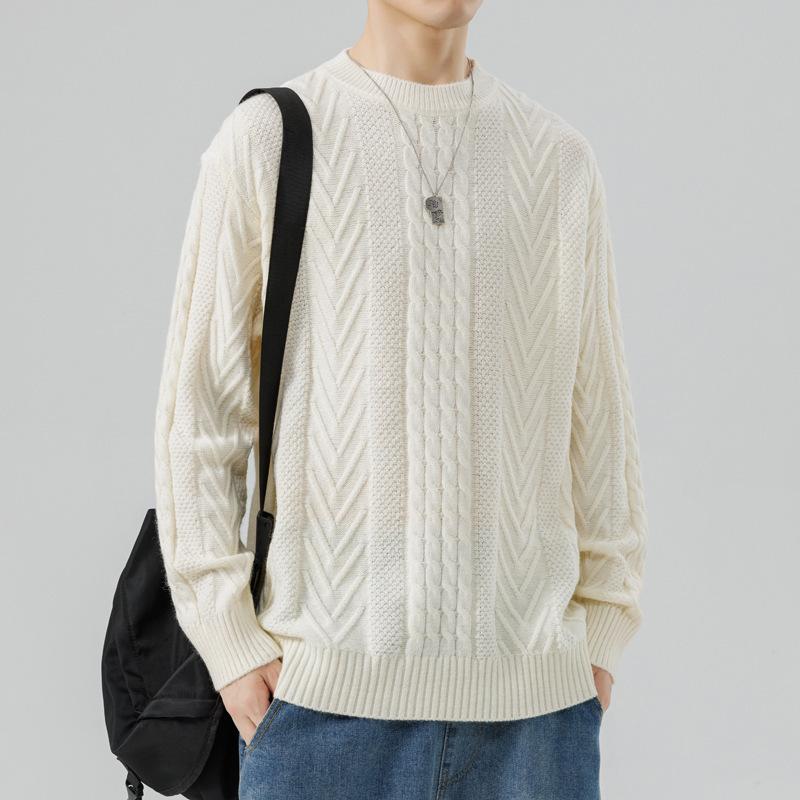 Hot Sale, Direct Supply, Autumn and Winter New Casual Crew Neck Sweater Bottom Knitted Sweater Large Size Loose Sweater