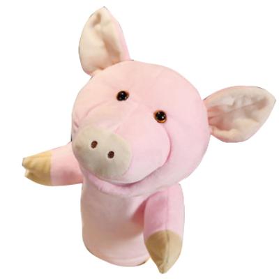 RERACO Hand Puppet Animal Puppet Shark Pig Dinosaur Duck Plush Toy Puppet with Mouth Movement Doll Puppet Puppet Show Animal (Pig)