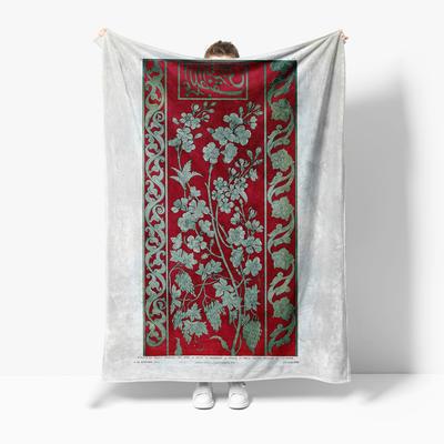 Rote Blumenmuster-Kuscheldecke Sofa Bett Bettwäsche für Wohnzimmer Schlafzimmer Dekoration Geschenk