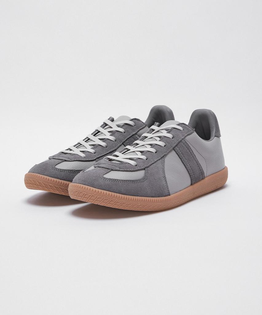 Analog Mood German Army Suede Leather Sneakers (Grey)