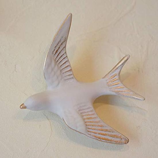 Wandbehang Vogel S L Set Dekoration, Design & Größen, 2-teilig (Weiß)