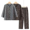 Plus Size Loose Two-Piece Set: Comfy Spring & Autumn Home Wear Pants and Top for Middle-Aged Women