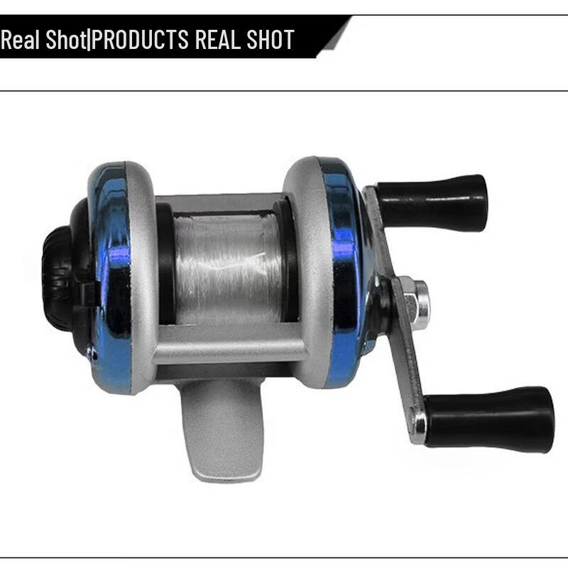 Dequ Mini Ice Fishing Drum Reel