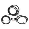 Transmission Cooler Hose Line Kit For Dodge Ram Cummins 47RE 48RE 2003-07 Black