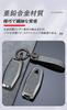 [ontto] Mitsubishi Key Case, Key Cover, PU Leather, Alloy, Keychain, New Outlander, GN0W PHEV,