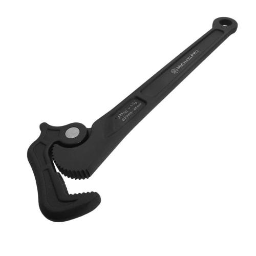 

MichaelPro Self-Adjusting Pipe Wrench, 14-inch Multi-Function Spanner, Adjustable Plumbing Wrench for Clamps up to 1-7/8 (48mm) Diameter, Swivel Head