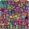50 100Pcs Neon Positive Affirmation Pvc Stickers Waterproof For Luggage Water Bottle Phone Case Sticker Story Store