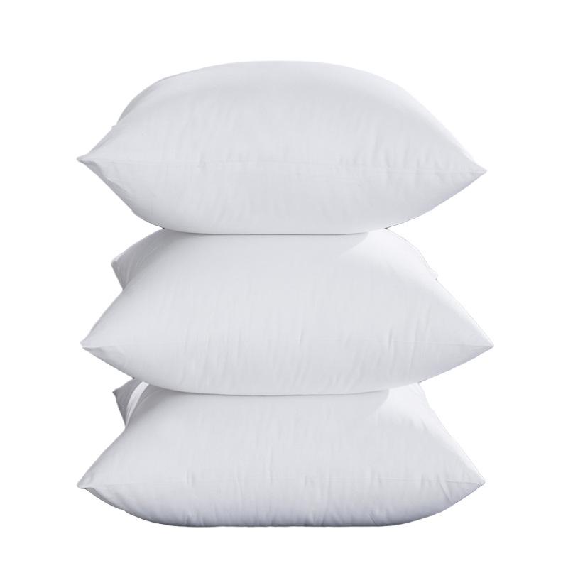 Down Feather Pillow Insert with Peach Skin Fabric, All-Cotton Cushion, Lumbar Pillow, Backrest Core (Available In Sizes 45, 50, 55, 60).
