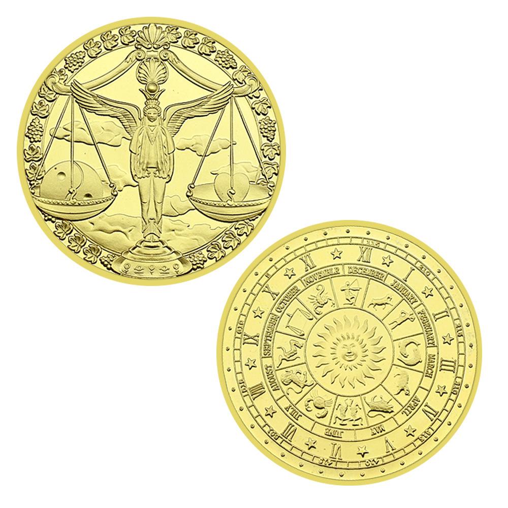 Gold Zodiac Coins, Collectible Gifts, Collectible Commemorative Coins, Commemorative Medals, Medals and Badges