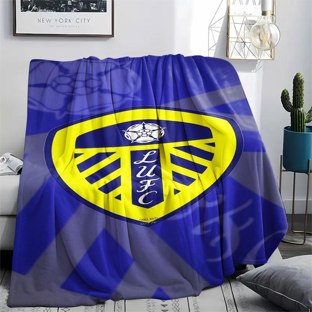 1pz Coperta in Flanella con Fantasia Leeds United Adatta a Tutte le Stagioni per Arredamento Casa Calore e Comfort Regali Regalo Festivo
