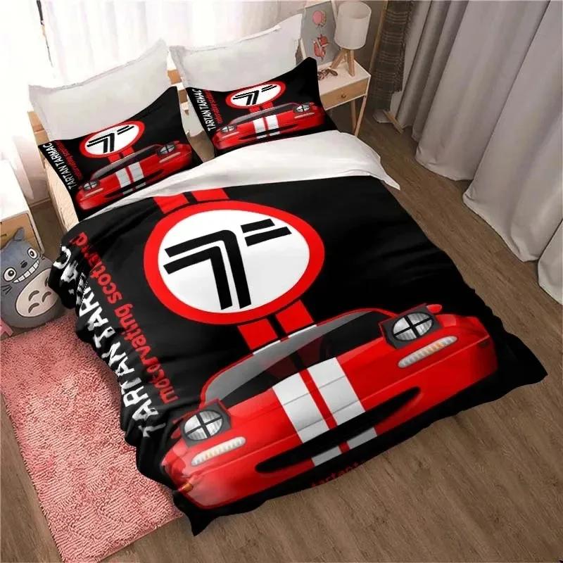 

3D Мультяшный Miata MX-5 NA Гоночный Jdm Автомобиль Дрифт Постельный Комплект Двуспальный Полуторный Кинг Пододеяльник Одеяло Наволочка Мальчики Девочки Взрослые 70x133cm