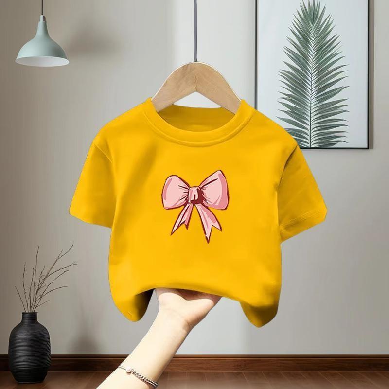 3D printed retro plus size cute short sleeved unisex children s T-shirt 140