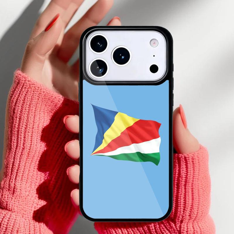 Seychelles Flag Phone Case for iPhone 17 Air 16e 15 14 13 Pro Max Back Cover for 12 11 Pro Coque