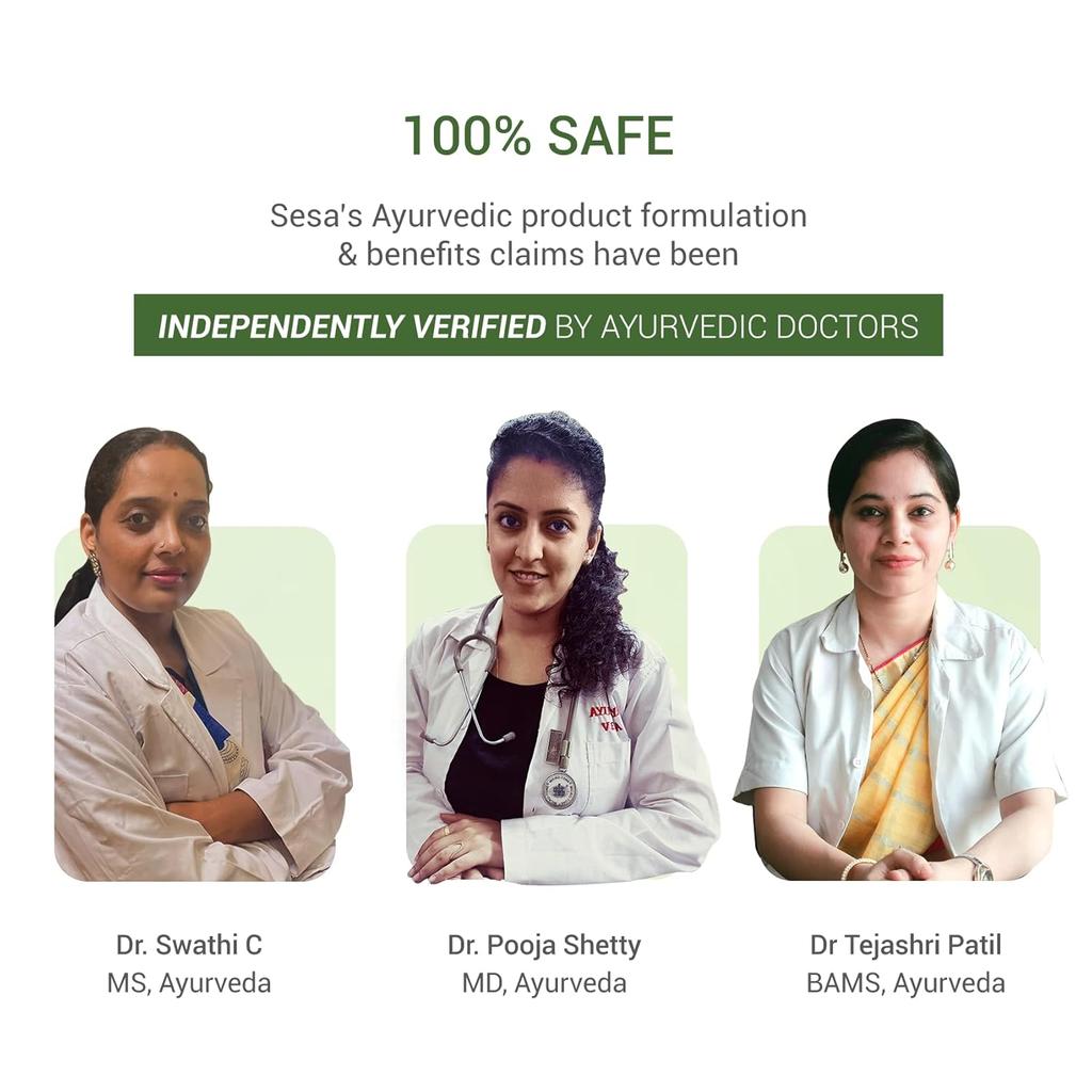 SESA Ayurvedic Hair Care Juice For Hair Fall Control & Hair Growth 1L Pack Of 1 Natural Daily Drink For Strong Healthy Hair