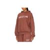 Fear of God Essentials Heavy Fleece Vintage Shrunken Hoodie Chest Letter Printed Long Sleeve Hooded Sweatshirt Men Crimson 192BT246216F