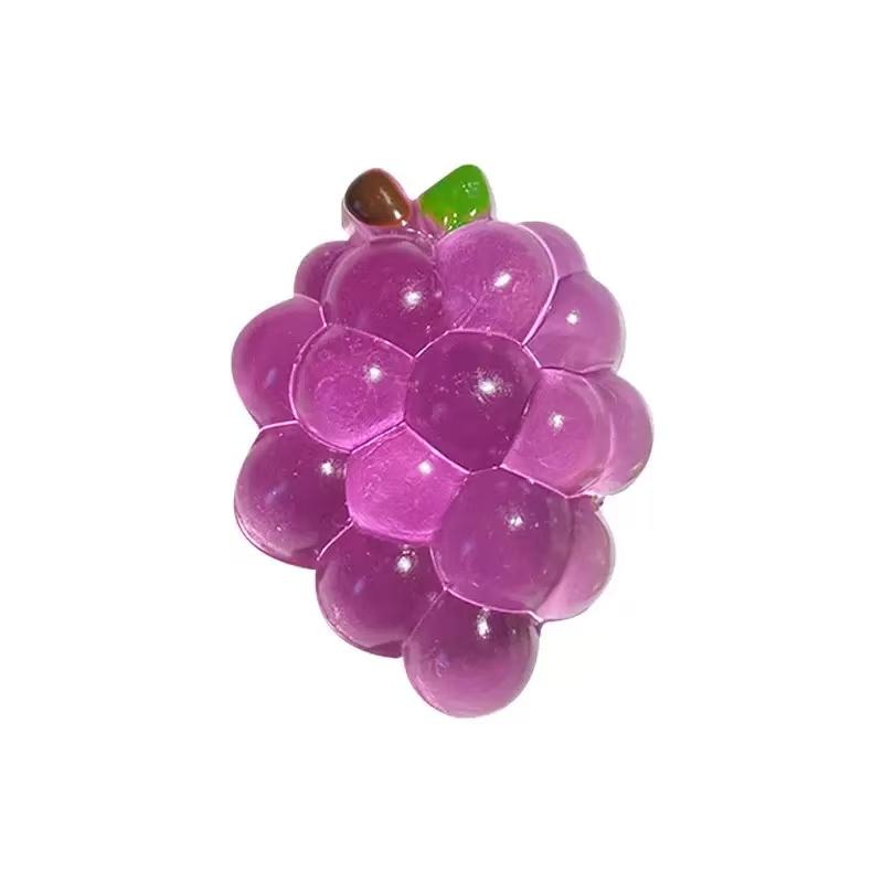 Kids Childrens Squishy Grape Squeeze Toy, Slow Rising Fruit Stress Relief Fidget for Adults