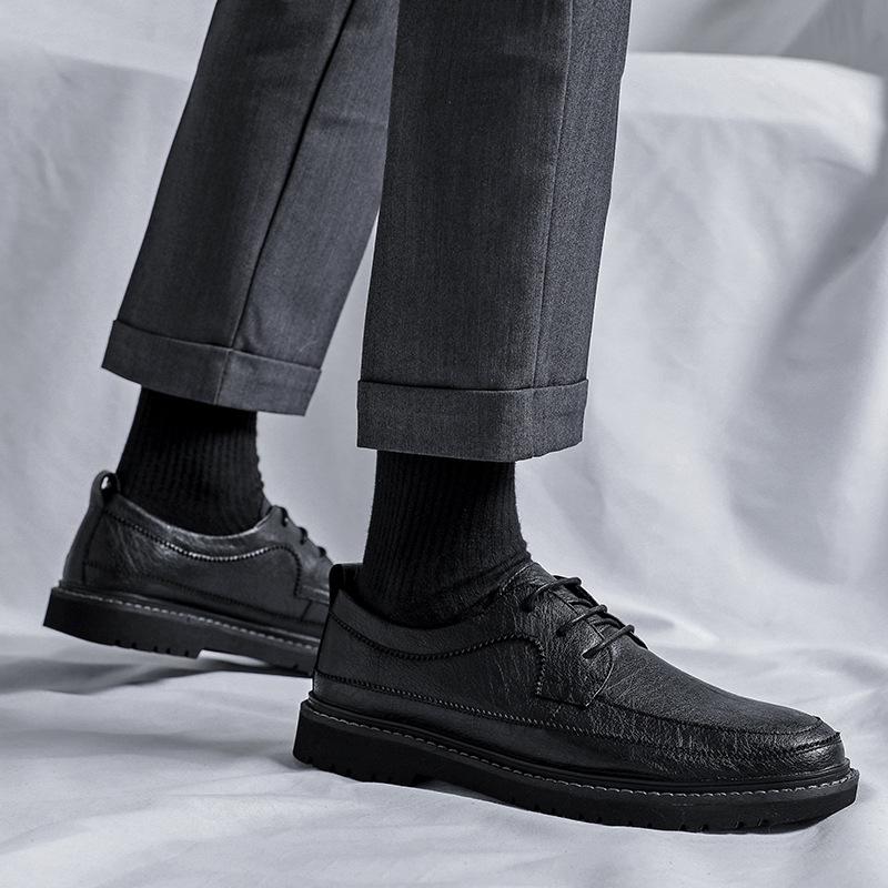 Chaussures en Cuir Décontractées Homme Été Brock Style Britannique Rétro Rehaussantes Robe d'Affaires Mariage Marié Chaussures 6313-R