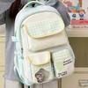 Schoolbag Wholesale Schoolbag Female Japanese Ins Cute Dopamine Contrasting Color College Style Primary and Secondary School Students Travel Backpack,