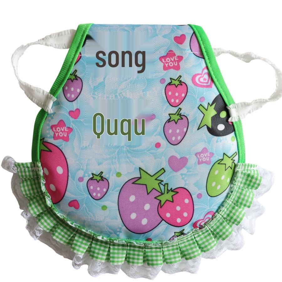 Dual-Layer Hen Saddle Apron with Feather and Back Protector